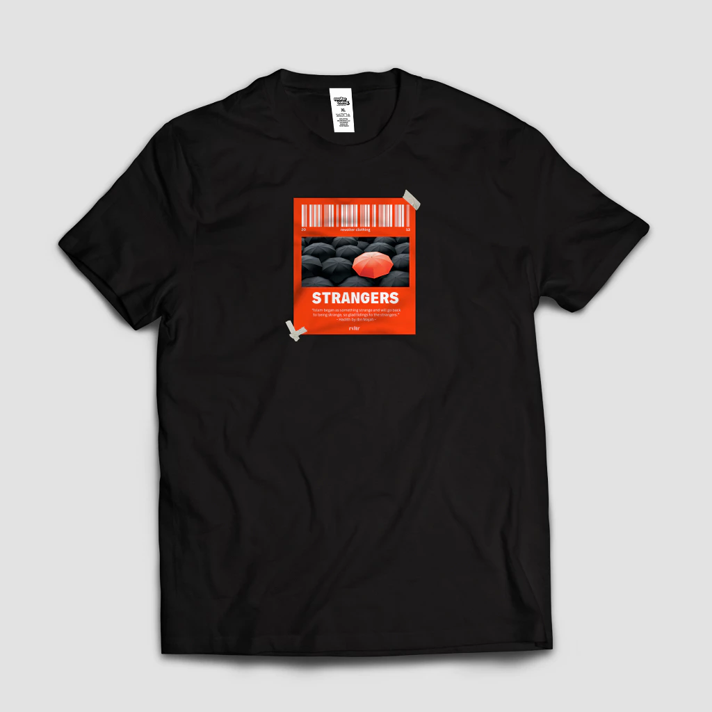 Kaos Muslim Pria Revolter Clothing Strangers Cotton Combed 30s